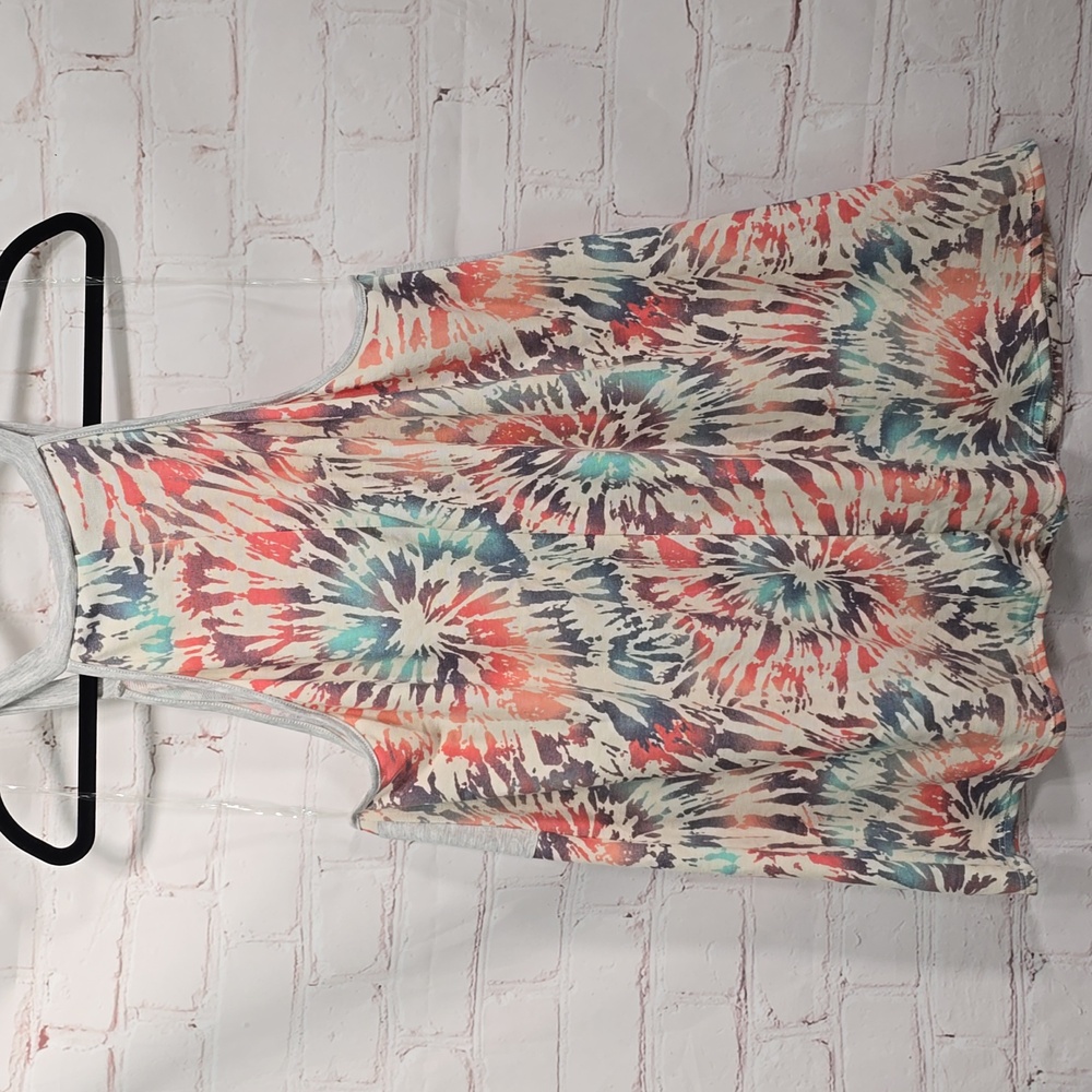 Glitzy Girlz Vibrant Tie-Dye Tank Top Womens Size 4x - Picture 7 of 9